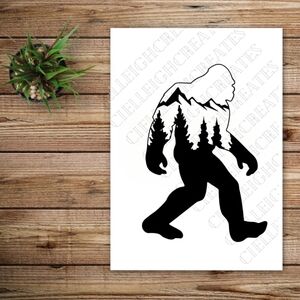 *2 for $20* Sasquatch Big Foot Vinyl Decal Sticker Handcrafted